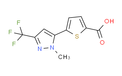 CAS No. 175202-29-6, 5-(1-Methyl-3-(trifluoromethyl)-1H-pyrazol-5-yl)thiophene-2-carboxylic acid