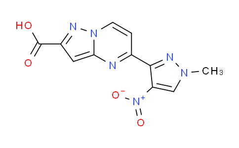 CAS No. 1004727-48-3, 5-(1-Methyl-4-nitro-1H-pyrazol-3-yl)pyrazolo[1,5-a]pyrimidine-2-carboxylic acid