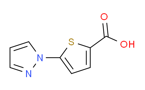 CAS No. 74990-40-2, 5-(1H-Pyrazol-1-yl)thiophene-2-carboxylic acid