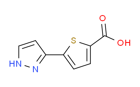 CAS No. 656226-63-0, 5-(1H-Pyrazol-3-yl)thiophene-2-carboxylic acid