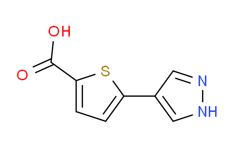 CAS No. 1017794-49-8, 5-(1H-Pyrazol-4-yl)thiophene-2-carboxylic acid