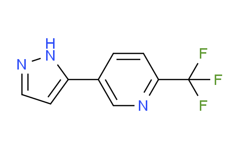 CAS No. 1097778-72-7, 5-(1H-Pyrazol-5-yl)-2-(trifluoromethyl)pyridine