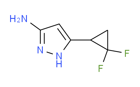 CAS No. 1186609-07-3, 5-(2,2-Difluorocyclopropyl)-1H-pyrazol-3-amine