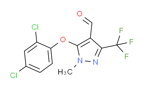 CAS No. 321848-48-0, 5-(2,4-Dichlorophenoxy)-1-methyl-3-(trifluoromethyl)-1H-pyrazole-4-carbaldehyde