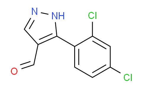 CAS No. 1031794-72-5, 5-(2,4-Dichlorophenyl)-1h-pyrazole-4-carbaldehyde