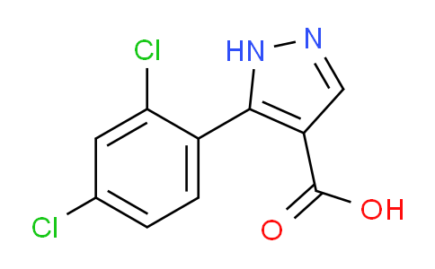 CAS No. 1152543-53-7, 5-(2,4-Dichlorophenyl)-1H-pyrazole-4-carboxylic acid