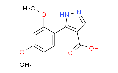 CAS No. 1152540-16-3, 5-(2,4-Dimethoxyphenyl)-1H-pyrazole-4-carboxylic acid