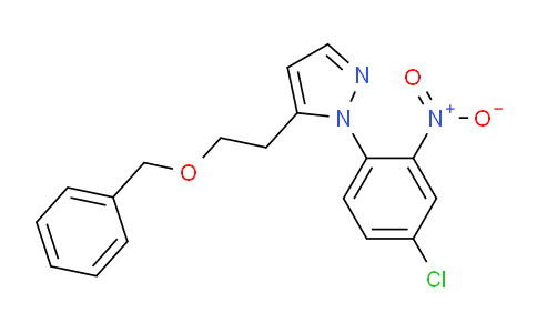 CAS No. 1357561-15-9, 5-(2-(Benzyloxy)ethyl)-1-(4-chloro-2-nitrophenyl)-1H-pyrazole