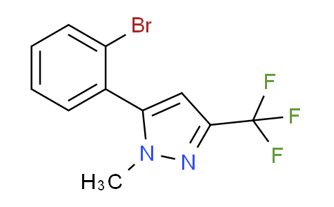 CAS No. 906352-89-4, 5-(2-Bromophenyl)-1-methyl-3-(trifluoromethyl)-1H-pyrazole