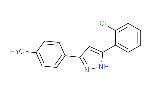 CAS No. 1621488-10-5, 5-(2-Chlorophenyl)-3-(p-tolyl)-1H-pyrazole