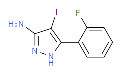 CAS No. 501100-26-1, 5-(2-Fluorophenyl)-4-iodo-1H-pyrazol-3-amine