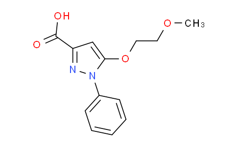 CAS No. 1344687-96-2, 5-(2-Methoxyethoxy)-1-phenyl-1H-pyrazole-3-carboxylic acid