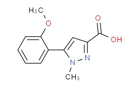 CAS No. 1239759-74-0, 5-(2-Methoxyphenyl)-1-methyl-1H-pyrazole-3-carboxylic acid
