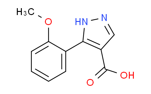 CAS No. 879996-74-4, 5-(2-Methoxyphenyl)-1H-pyrazole-4-carboxylic acid