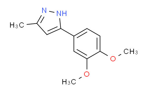 CAS No. 1206793-02-3, 5-(3,4-Dimethoxyphenyl)-3-methyl-1H-pyrazole