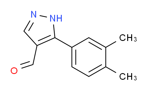 CAS No. 696646-69-2, 5-(3,4-Dimethylphenyl)-1H-pyrazole-4-carbaldehyde