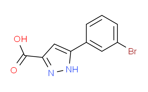CAS No. 1135821-47-4, 5-(3-Bromophenyl)-1H-pyrazole-3-carboxylic acid