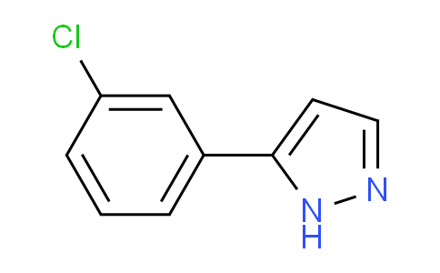 CAS No. 59843-69-5, 5-(3-Chlorophenyl)-1H-pyrazole