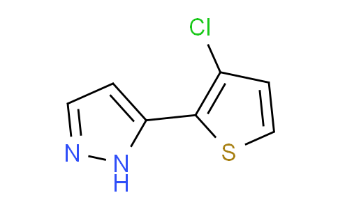 CAS No. 166196-59-4, 5-(3-Chlorothiophen-2-yl)-1H-pyrazole