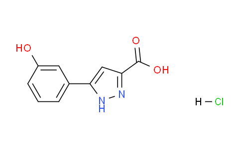 CAS No. 690631-98-2, 5-(3-Hydroxyphenyl)-1H-pyrazole-3-carboxylic acid hydrochloride