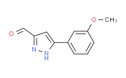 CAS No. 1257864-16-6, 5-(3-Methoxyphenyl)-1H-pyrazole-3-carbaldehyde