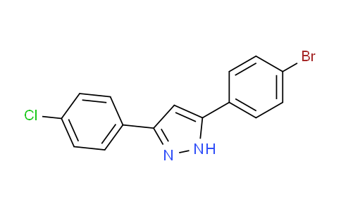CAS No. 1187479-98-6, 5-(4-Bromophenyl)-3-(4-chlorophenyl)-1H-pyrazole