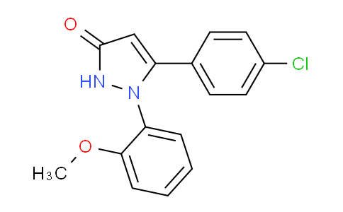 CAS No. 1567335-44-7, 5-(4-Chlorophenyl)-1-(2-methoxyphenyl)-1H-pyrazol-3(2H)-one