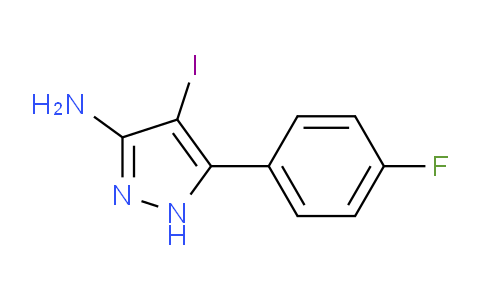 CAS No. 501100-25-0, 5-(4-Fluorophenyl)-4-iodo-1H-pyrazol-3-amine