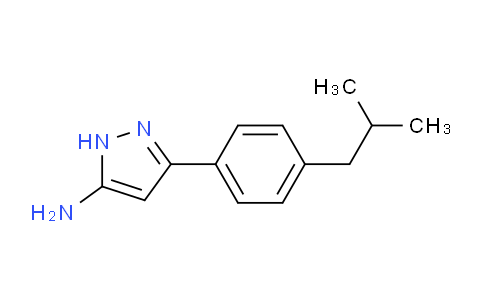 CAS No. 501902-78-9, 5-(4-Isobutylphenyl)-2H-pyrazol-3-ylamine
