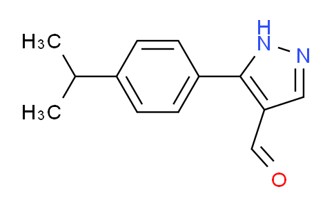 CAS No. 696646-74-9, 5-(4-Isopropylphenyl)-1H-pyrazole-4-carbaldehyde