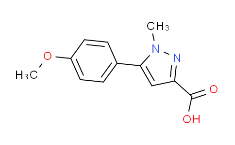 CAS No. 957312-76-4, 5-(4-Methoxyphenyl)-1-methyl-1H-pyrazole-3-carboxylic acid
