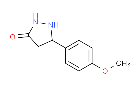 CAS No. 90918-33-5, 5-(4-Methoxyphenyl)pyrazolidin-3-one