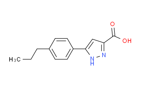 CAS No. 1039053-15-0, 5-(4-Propylphenyl)-1H-pyrazole-3-carboxylic acid