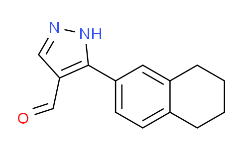 CAS No. 1015870-80-0, 5-(5,6,7,8-Tetrahydronaphthalen-2-yl)-1H-pyrazole-4-carbaldehyde