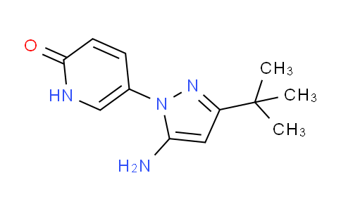 CAS No. 294852-54-3, 5-(5-Amino-3-(tert-butyl)-1H-pyrazol-1-yl)pyridin-2(1H)-one