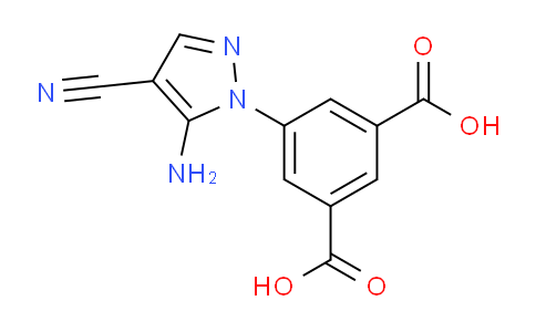 CAS No. 873773-67-2, 5-(5-Amino-4-cyano-1H-pyrazol-1-yl)isophthalic acid
