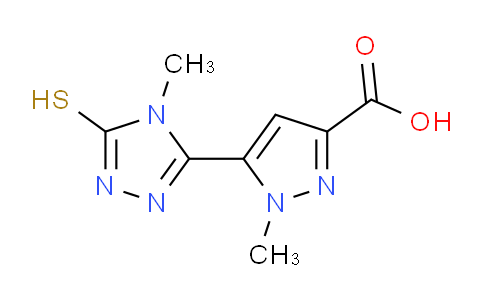 CAS No. 1005580-13-1, 5-(5-Mercapto-4-methyl-4H-1,2,4-triazol-3-yl)-1-methyl-1H-pyrazole-3-carboxylic acid