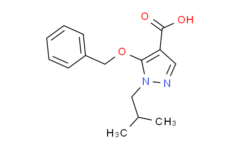 CAS No. 1437482-58-0, 5-(Benzyloxy)-1-isobutyl-1H-pyrazole-4-carboxylic acid