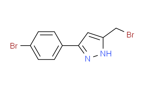 CAS No. 1238854-13-1, 5-(Bromomethyl)-3-(4-bromophenyl)-1H-pyrazole