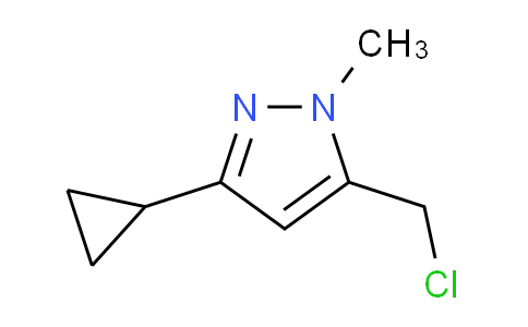 CAS No. 1171194-35-6, 5-(Chloromethyl)-3-cyclopropyl-1-methyl-1H-pyrazole