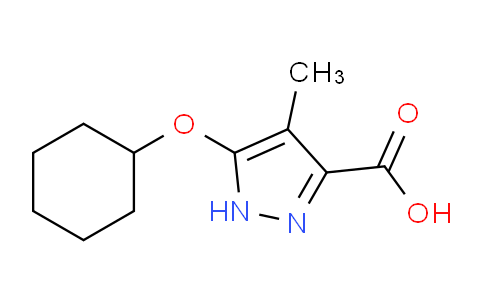 CAS No. 1344687-69-9, 5-(Cyclohexyloxy)-4-methyl-1H-pyrazole-3-carboxylic acid
