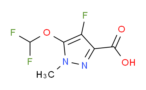 CAS No. 1779129-04-2, 5-(Difluoromethoxy)-4-fluoro-1-methyl-1H-pyrazole-3-carboxylic acid