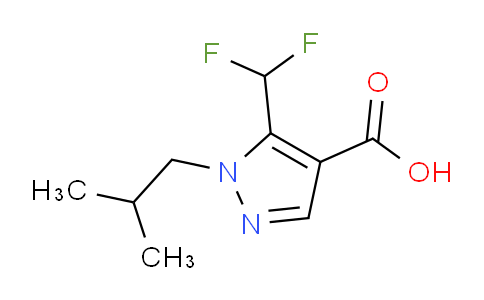 CAS No. 1339834-08-0, 5-(Difluoromethyl)-1-isobutyl-1H-pyrazole-4-carboxylic acid
