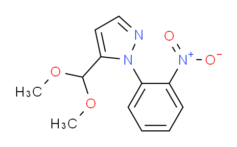 CAS No. 1269291-82-8, 5-(Dimethoxymethyl)-1-(2-nitrophenyl)-1H-pyrazole