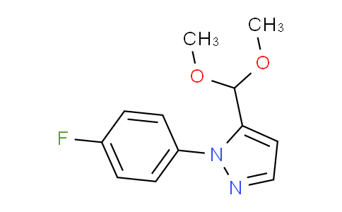 CAS No. 1269293-52-8, 5-(Dimethoxymethyl)-1-(4-fluorophenyl)-1H-pyrazole
