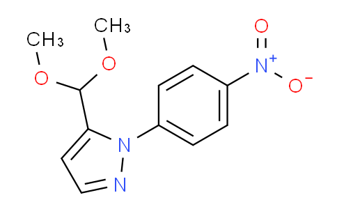 CAS No. 1269294-17-8, 5-(Dimethoxymethyl)-1-(4-nitrophenyl)-1H-pyrazole