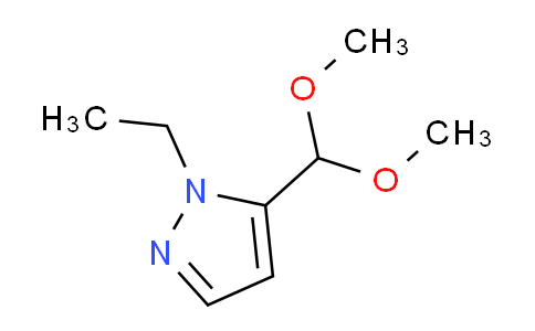 CAS No. 1170194-07-6, 5-(Dimethoxymethyl)-1-ethyl-1H-pyrazole