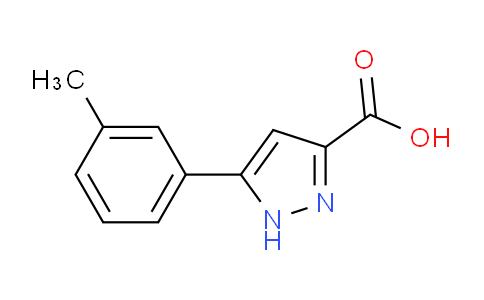 CAS No. 1037456-61-3, 5-(m-Tolyl)-1H-pyrazole-3-carboxylic acid