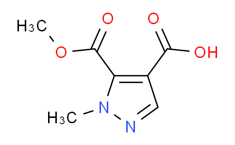 CAS No. 1172798-36-5, 5-(Methoxycarbonyl)-1-methyl-1H-pyrazole-4-carboxylic acid