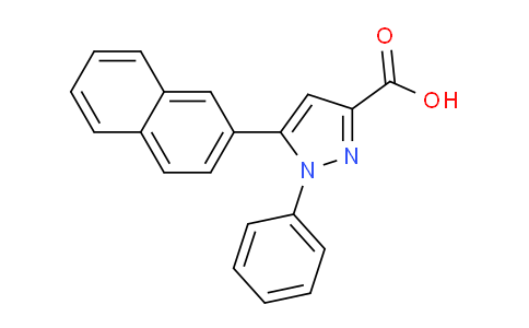 CAS No. 144252-16-4, 5-(Naphthalen-2-yl)-1-phenyl-1H-pyrazole-3-carboxylic acid